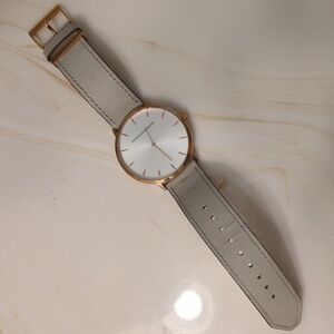 Rebecca Minkoff rose gold and gray watch